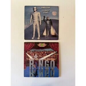 Ringo Starr LP Lot Self Titled (VG With Book) Goodnight Vienna (VG+) Cleaned
